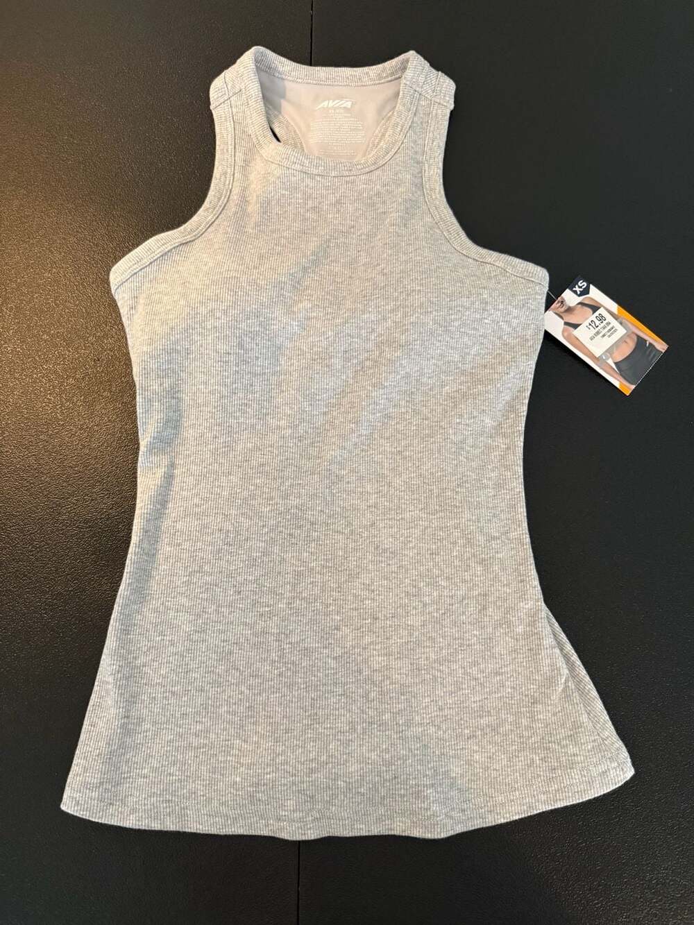 Avia Rib Tank with Shelf Bra Grey Size XS